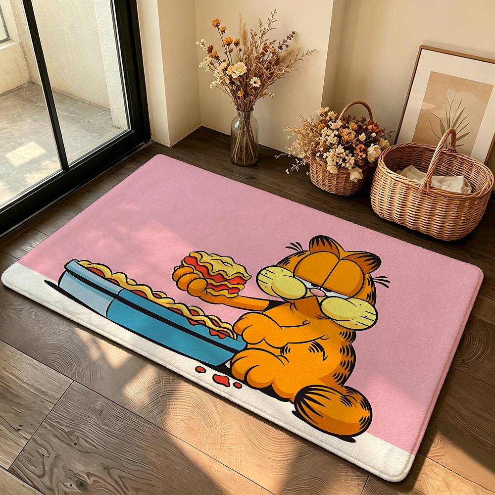 Anime-G-garfieldS Cute Carpet Bathroom Anti-slip Mat Door Mat Home Decoration Mat Entrance Door Mat Scratch-resistant Door Mat