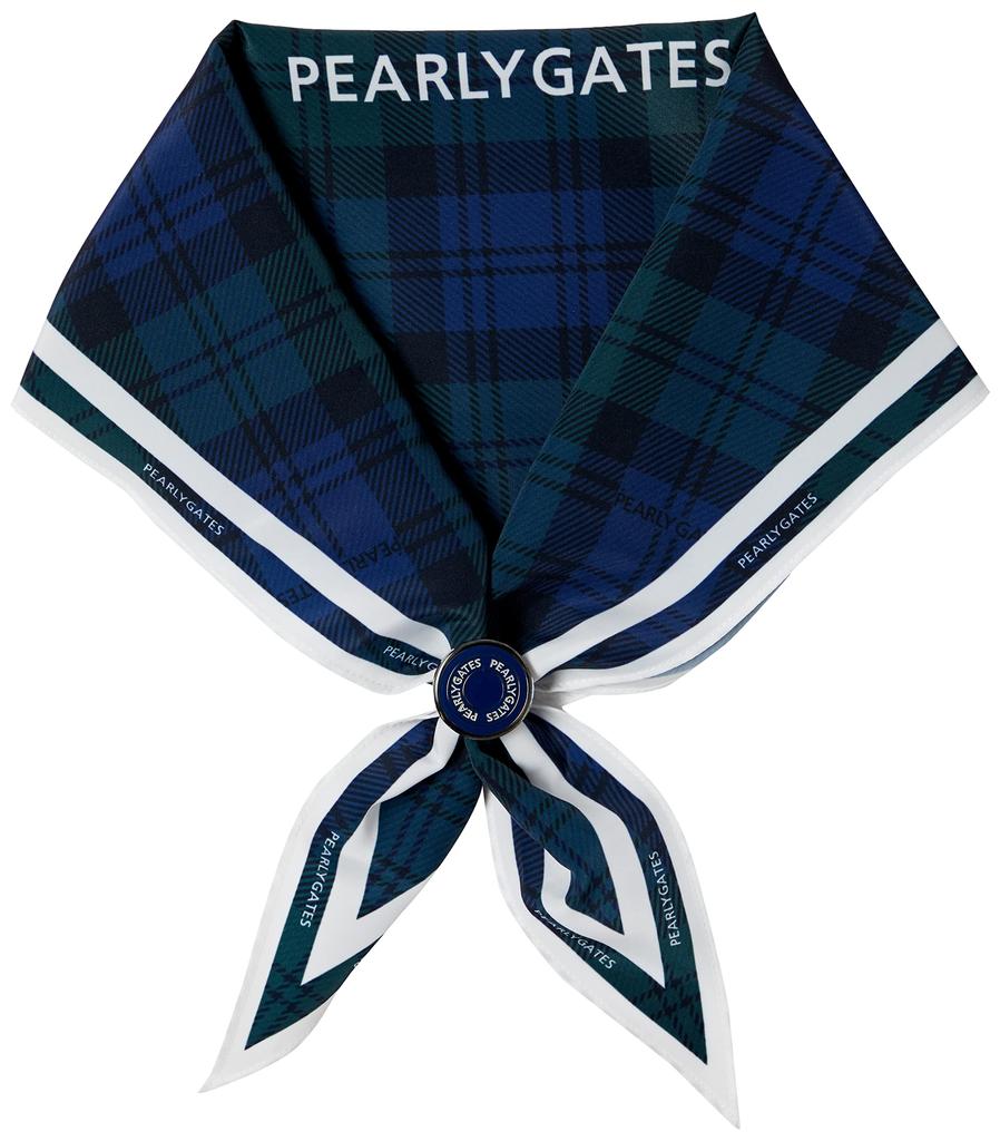 PEARLY GATES Unisex Scarf with Marker Ring, Scarf: 110cm X 45cm, Marker: 30mm X 30mm, UNISEX / 053-3184323 141_Black Watch FR