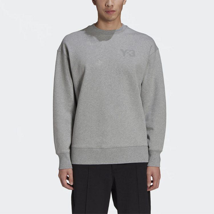 Y 3 Sweatshirts Herren Grau Rundhals Mäßig Regulär GV4195