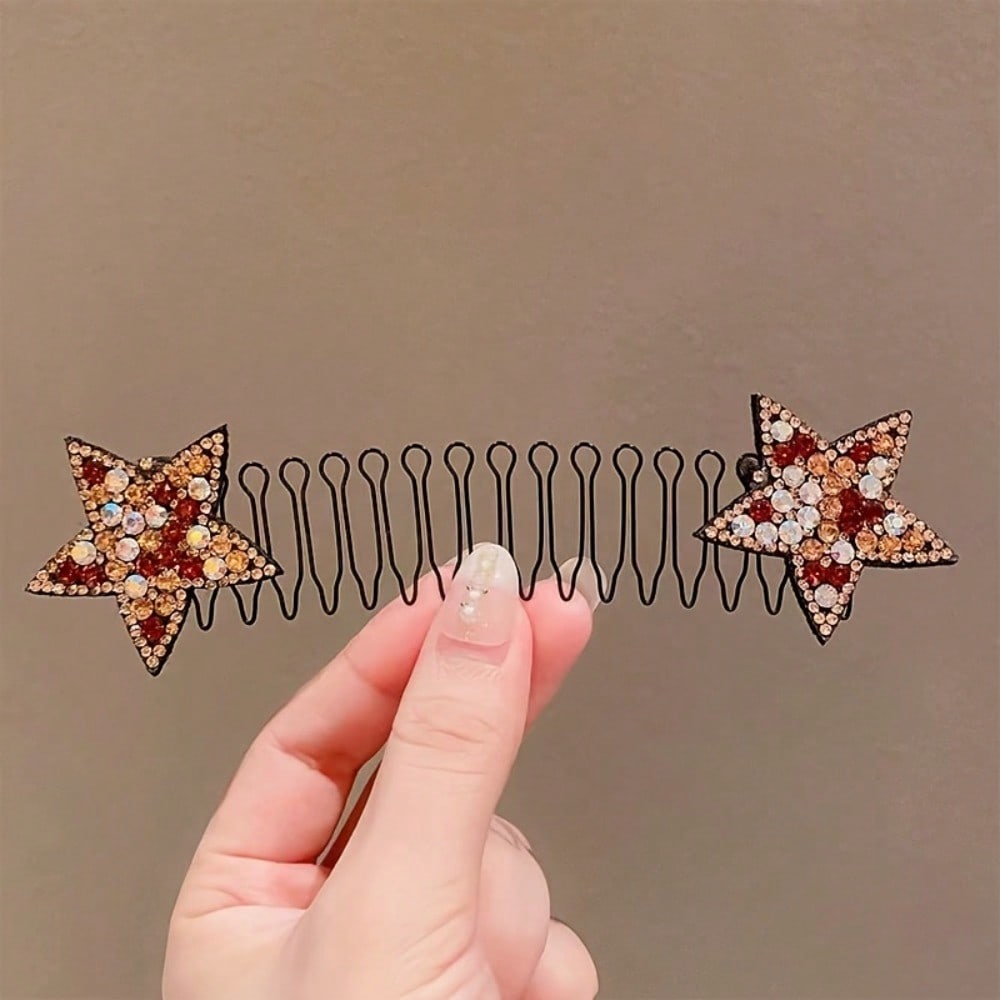 1pcs Star Invisible Shattered Hair Comb, A Magical Tool For Fixing Bangs And Sideburns, Versatile And Non Damaging Hair Accessories Hair Clips