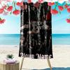 Custom Name Vampire Diaries Print Beach Towel, Large Soft Quick Dry Towel for Beach Camping Swimming