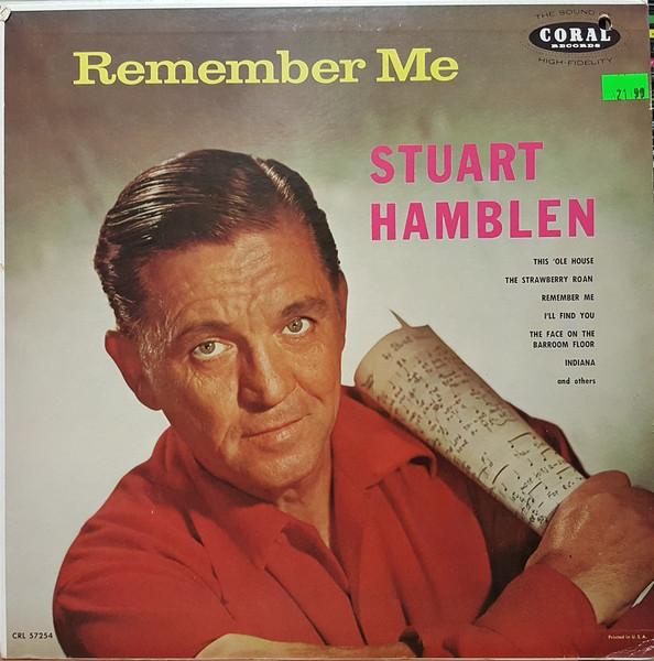 

LP Record STUART HAMBLEN Remember Me CRL57254 Coral 1960 Canada CountryFolk Used