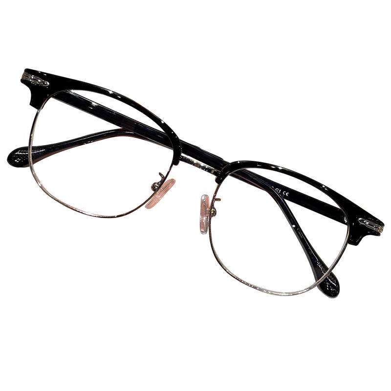 Ultra-Light Semi-Rimless Prescription Glasses for Men & Women - Stylish and Adjustable Eyewear Frames