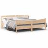 Vidaxl Bed Frame with Headboard, 180X200 Cm, Pine