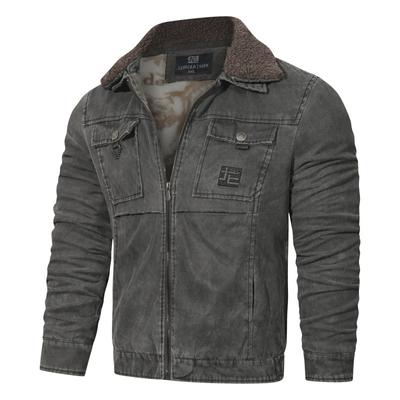 Winter Velvet Lapel Jacket Fur Integrated Velvet Jacket Men's Loose Men's Clothing