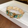 Elastic Stretchable Geometric Bracelet Gold Color Fashion Bracelet  for Party Prom Gift