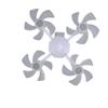 Ceiling Fan with LED Light Remote Control 3 Adjustable Speeds E27 Thread for Bedroom Living Room
