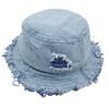 Baby Kids Denim  Soft Printed Fisherman Hat Bucket Hat Sun Hat Caps