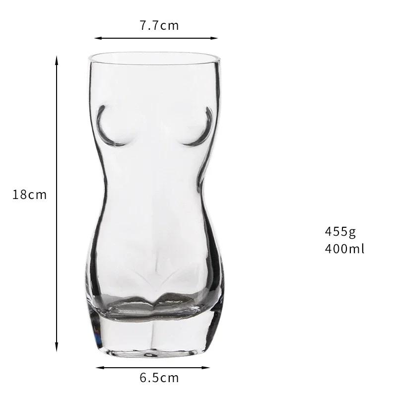 Lead-free Glass Cup Hawaii Tiki Mugs Creative Cocktail Glasses Beer Glass Martini Glasses Beverage Mugs Funny Cup Coffee Cup 230-500ml