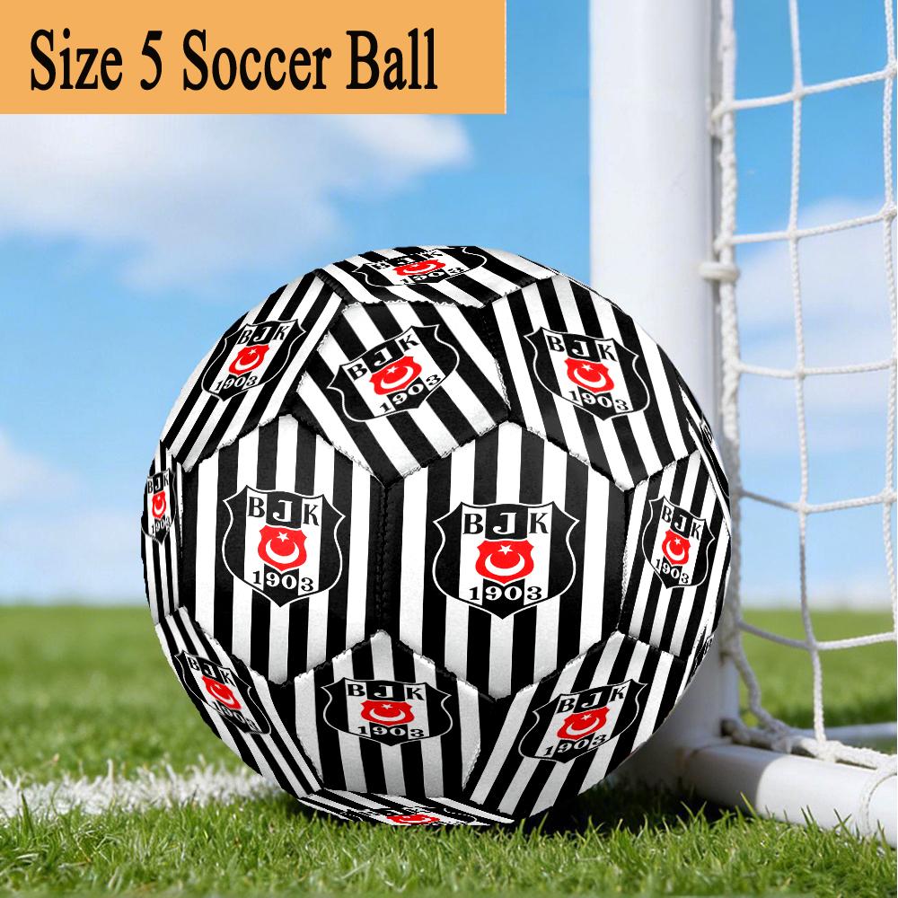 Be?ikta? Istanbul Crest Emblem Size 5 Soccer Ball,Indoor/Outdoor Suitable for Training Matches Tournaments Practice Games Perfect Gift for Fan