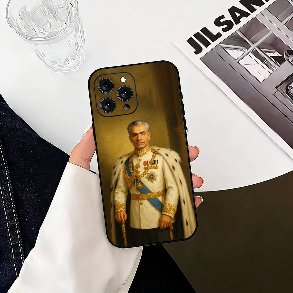Mohammad R-Reza Pahlavi-I Phone Case For iPhone 17,16,15,14,13,12,11 Plus,Pro Max,XS,Soft Silicone Black Cover