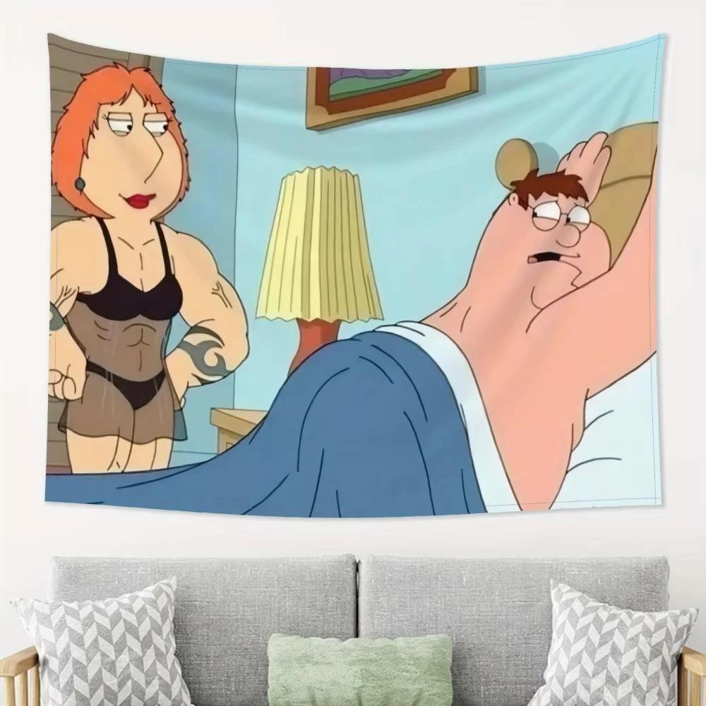 1pc Peter Griffin Meme Tapestry 2D Single Print Funny Stylish Durable Tapestry Home Living Room Bedroom Dorm Humorous Vibe Decor