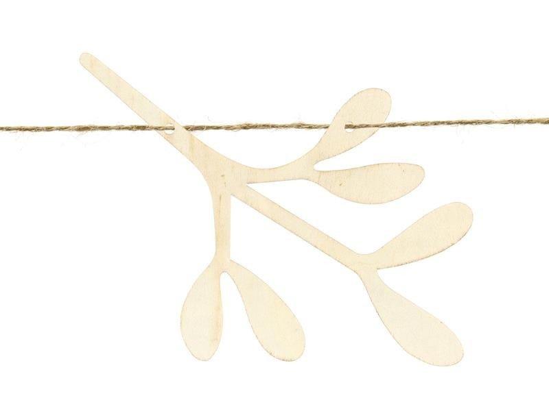 Drewniana Girlanda Jemioła, 127Cm