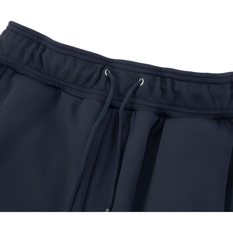 PUMA Solid Color Mid-Waist Straight-Leg Casual Pants Unisex bottoms Black 536598-01