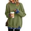 Women's Casual Printed Long Sleeve Sweatshirt with Design, Loose Fit Pullover Top