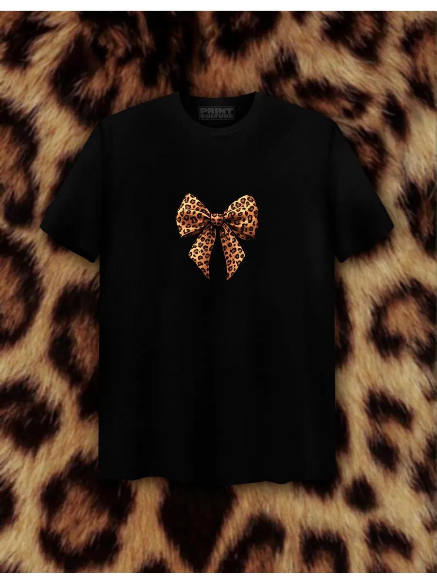 T-shirt with bow print L