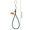 Liuli Persimmon Mobile Phone Chain Keychain Pendant Anti-Lost Wrist Lanyard Persimmon Bodhi Root Lotus Earphone Camera Chain