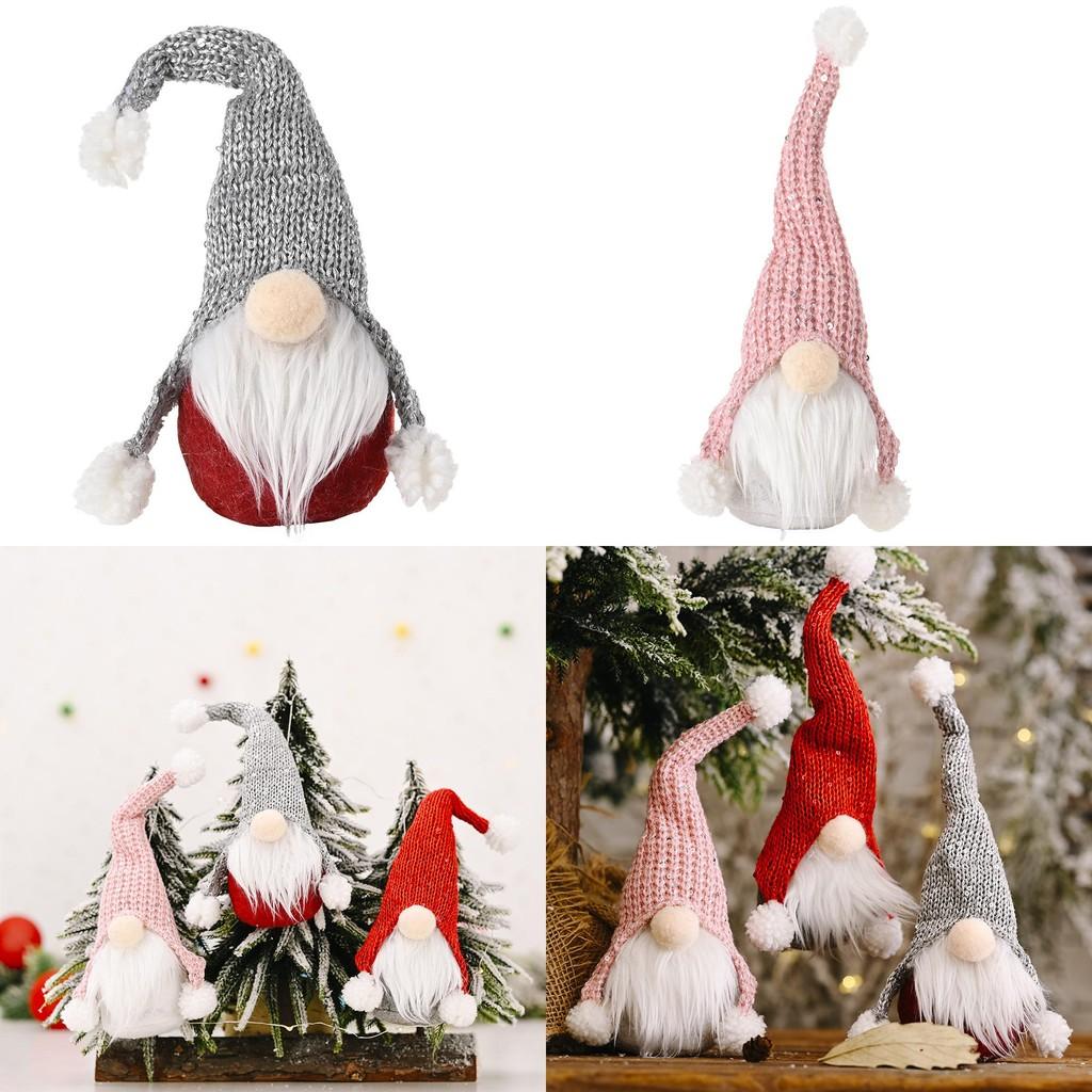 Unique Christmas Decoration Plush Forest Old Man Doll Ornament For Holiday Cheer