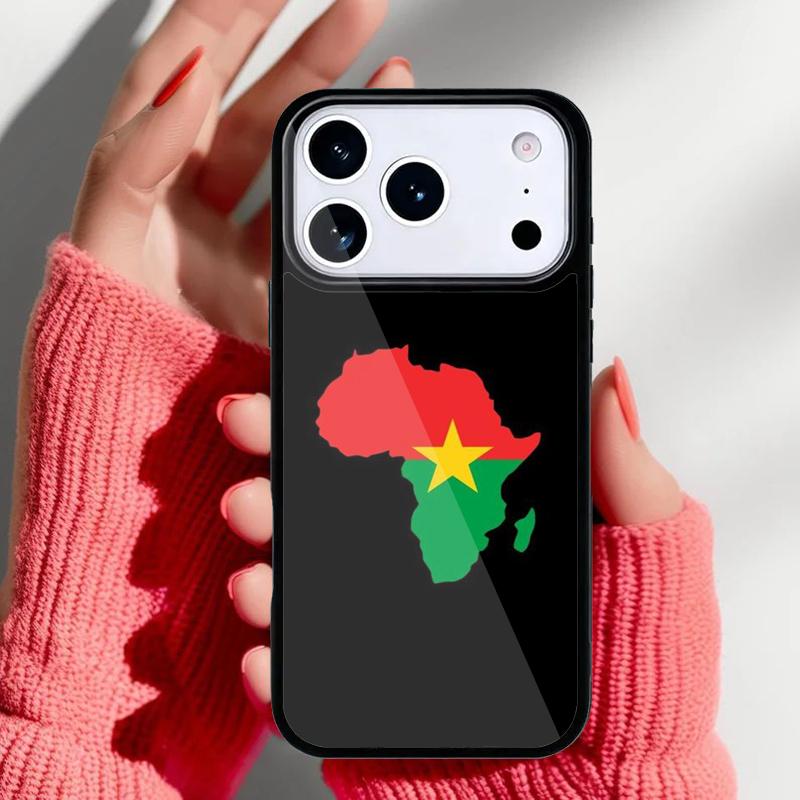 Burkina Faso Flag Phone Case for iPhone 17 16 15 14 13 Pro Max Back Cover for 12 11 Pro Coque