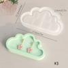 Storage Tray Plaster Silicone Mold DIY Jewelry Display Plate Epoxy Resin Mould Irregular Cloud Shape Cement Dish Making