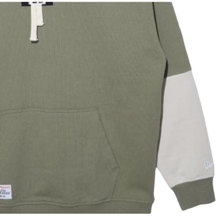New Era Los Angeles Dodgers Hooded Loose Pullover Sweatshirt Men sweatshirt Dark-Green 13354104