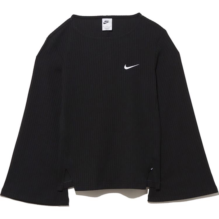 

Женский однотонный вязаный свитер с круглым вырезом Nike, черный DV7867-010 M