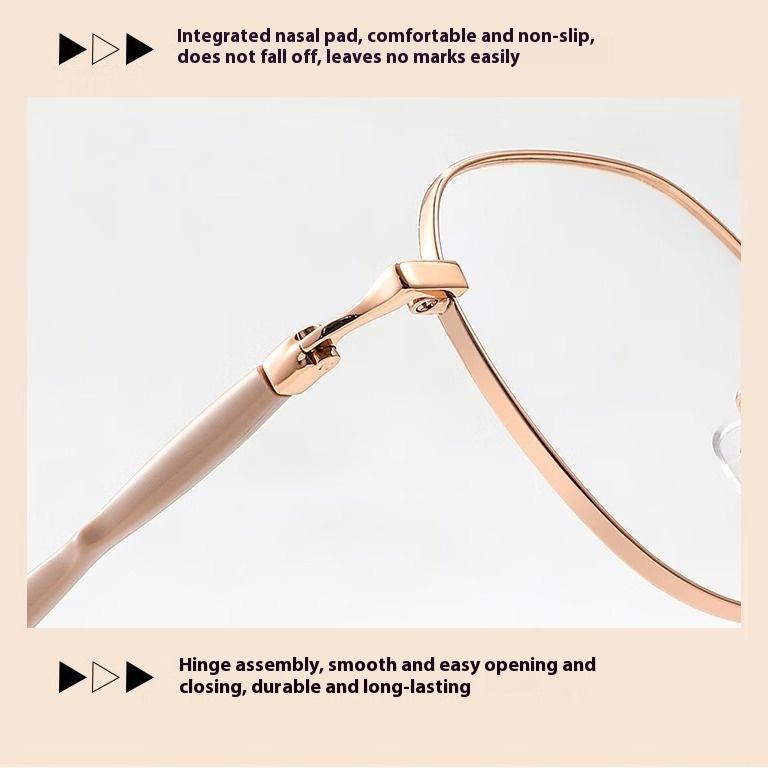 Kurzsichtigkeitsbrille Retro Flache Brille Schwarzer Rahmen Blaulichtfilterbrille