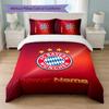 Set Biancheria da Letto Personalizzato Bayern Monaco con Nome Testo 1 Copripiumino+2 Federe Logo Calcio Regalo Personalizzato per Occasioni Speciali Decorazione Camera da Letto