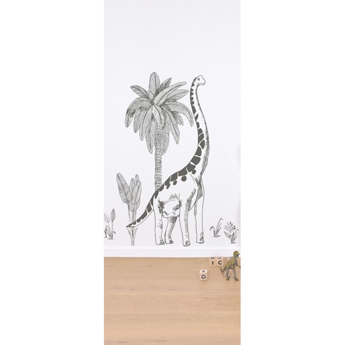 Sticker Lilipinso dinosaure et palmier 64 x 130cm