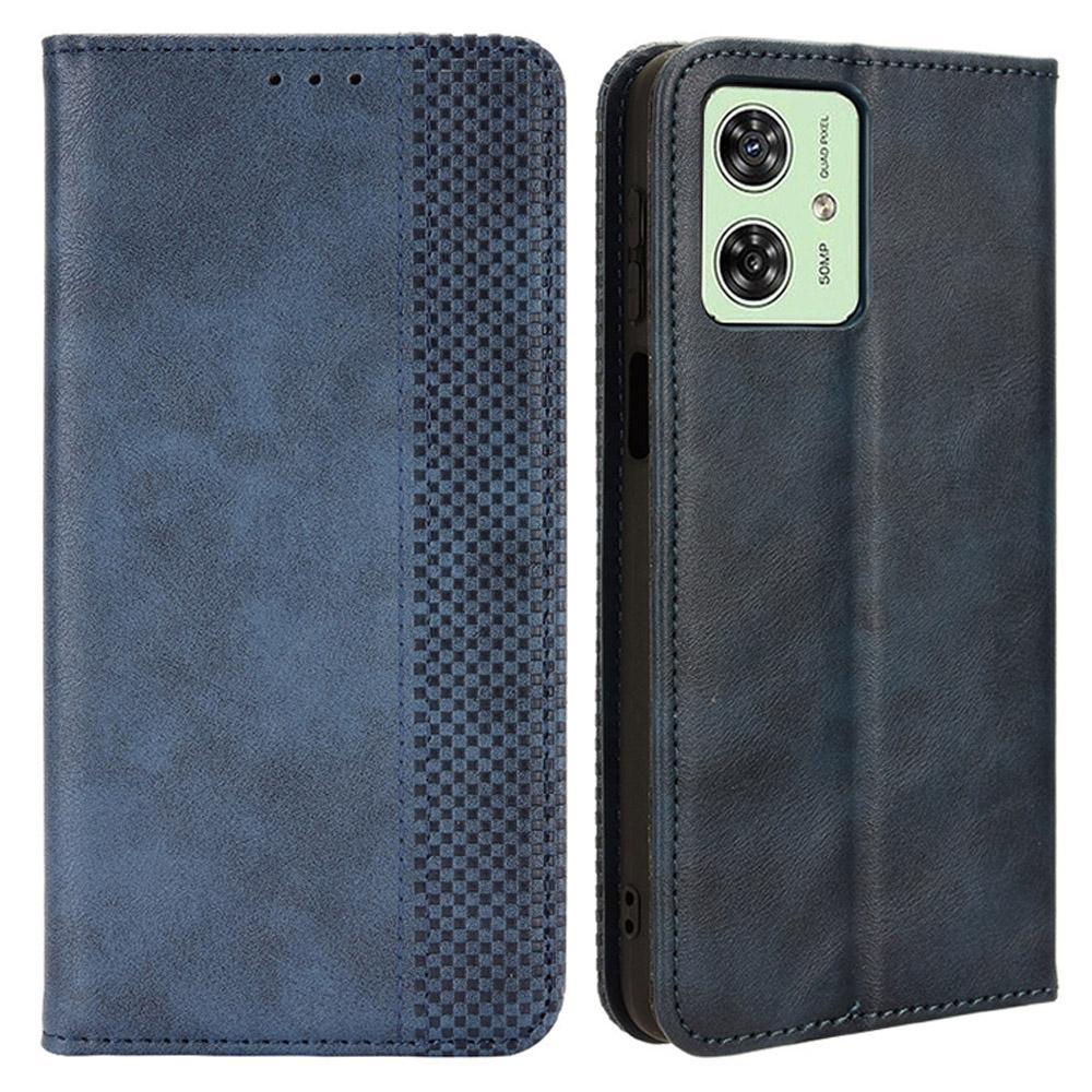 For Motorola Moto G54 5G/G54 Power 5G/G64 5G/G64y 5G Case Retro PU Leather Wallet Flip Stand Phone Cover