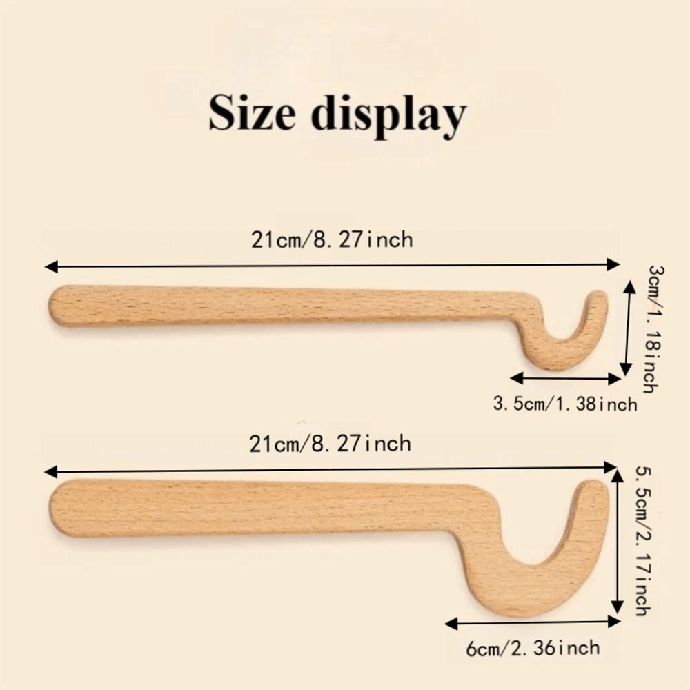Rapid Forming Pottery Rim Shaping Tools Long Handle Wood Clay Trimming Tool For Potters
