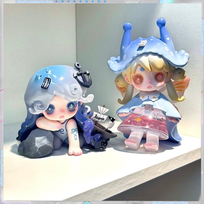 Keeno WISH ON THE SEA BREEZE Série Blind Box Roztomilá Q-Verze Pryskyřičný Model Stolní Trendy Ozdoba Designová Hračka Překvapivý Dárek
