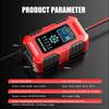 Încărcător inteligent pentru baterie auto 12V 24V cu afișaj LCD pentru motocicletă, încărcător automat în 7 etape, AGM, ciclu profund, GEL, umed-uscat, plumb-acid, încărcător
