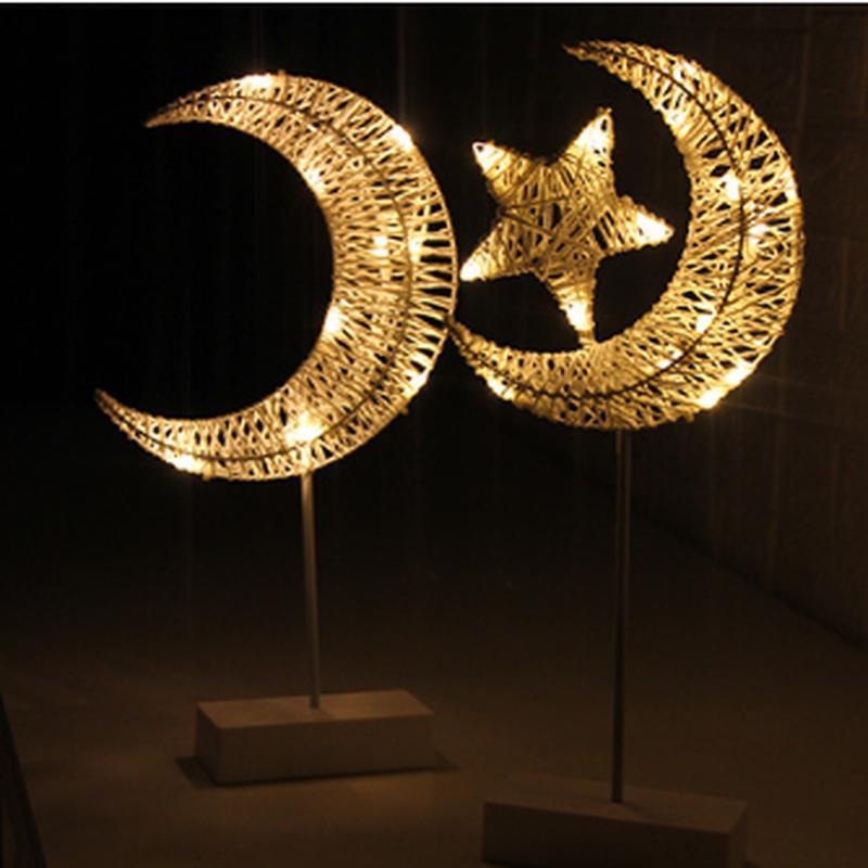 Rattan Small Table Lamp Home Decor Modeling Lamp Home Room Desktop Decorative Lighting