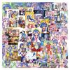 80 Autocollants Mignons de Dessin Animé Étoile Porte-Bonheur Izumi Saki pour Journaux, Papeterie DIY, Téléphones et Ordinateurs Portables