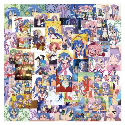 80 Cartoon Cute Lucky Star Izumi Saki Stickers for Journals, DIY Stationery, Phones & Laptops