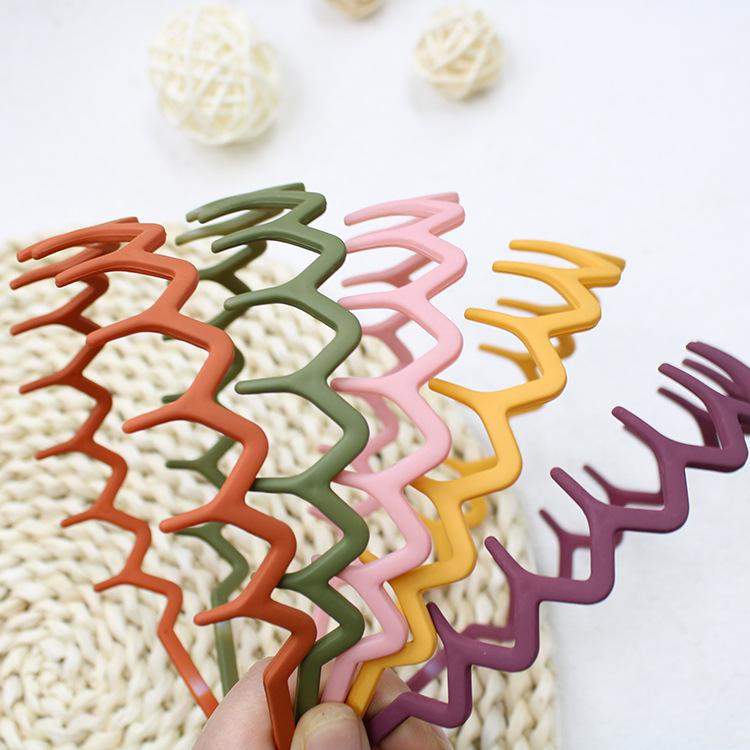 Women's Geometric Frosted Headband - Wide, Simple, Candy-Colored Hair Accessory