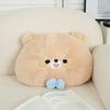 Cute Panda Round Plush Cushion With Faux Fur Cover For Bedhead Lounge And Back Support