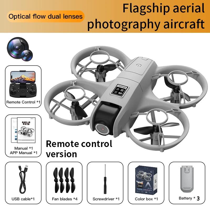 Drone X228 com Óculos VR 8K 2.4G WIFI Posicionamento Profissional HD Aéreo RC Avião Câmera Dupla HD Quadricóptero Drones Aéreos Brinquedos