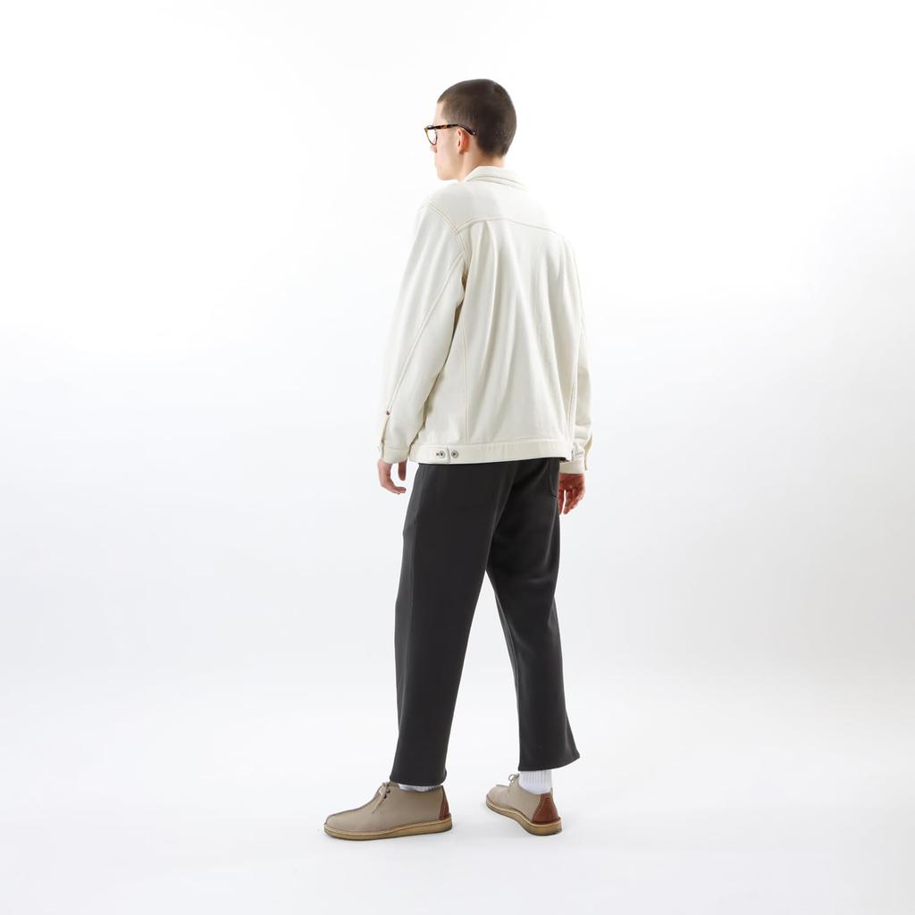 Outerwear Long Sleeve Fleece Sweat Jean Jacket Casual Natural [Champion] Men's C3-Z010