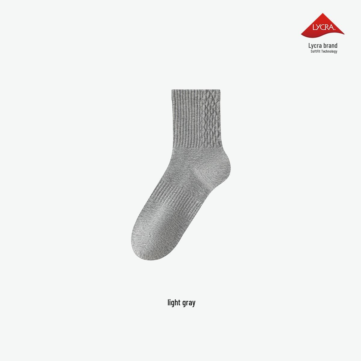 

Men s Mid-Calf Sports Socks with Aloe Vera & Lycra, Anti-Odor, Pure Cotton - Autumn 2025 Collection One Size