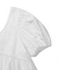 Michikoleondeonkosino Puff Sleeve Ribbon Mini Dress White