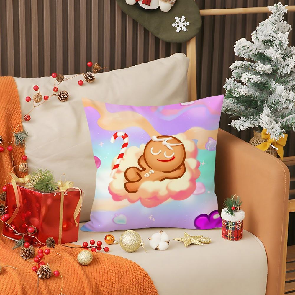 Hot Game C-Cookie Run Kingdom Pillow Case Living Room Sofa Decorative Cushion Cover Simple Household Light Luxury Printed Pillow