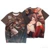 2026 New Hu Tao T-shirt Game Genshin Impact Cosplay 3D Men's T Shirt Summer Fashion Cool Daily Short Sleeve Tee Harajuku Y2k Top