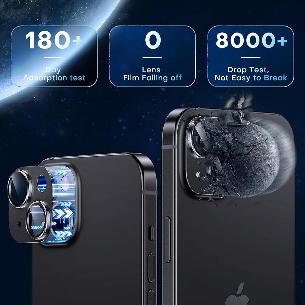 2-teiliges Kameraobjektiv-Schutzgehäuse für iPhone 15 Pro Max 14 Plus 13 Mini 12 11 15Pro 14Pro 13Pro 12Pro 11Pro Glasschutz Telefonzubehör
