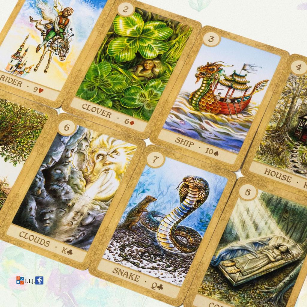 Lenormand Fairy Tale Lenormand Oracle Fortune Fairy with Japanese Authentic I.I.J Cards, Cards, Telling, Tales, Instructions,