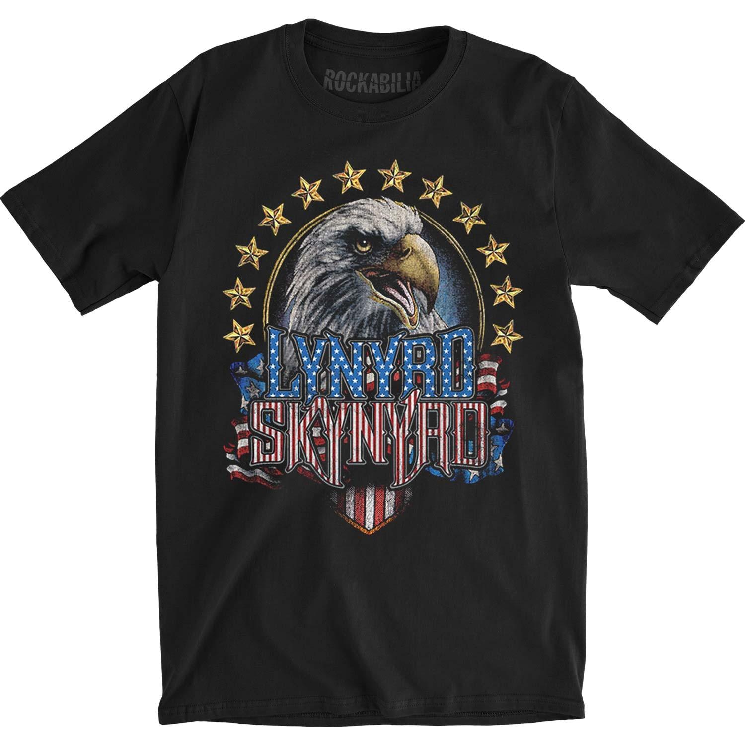 Men s Lynyrd Skynyrd Eagle Slim Fit T-shirt Small Black M