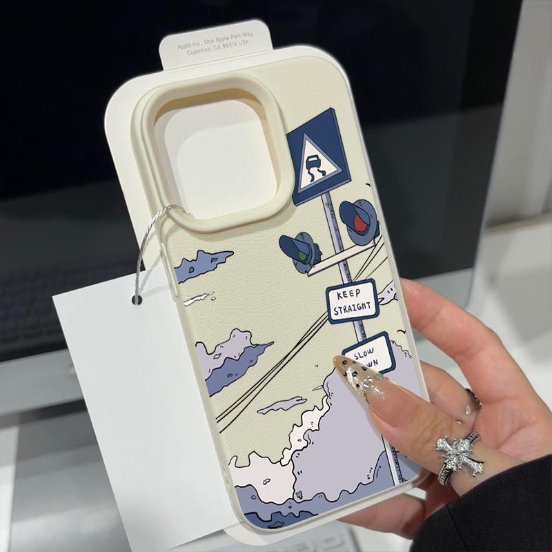 Traffic Light Case For iPhone 16 Pro Max 15 14 13 12 11 Shockproof Slim Soft Silicone Case Cover