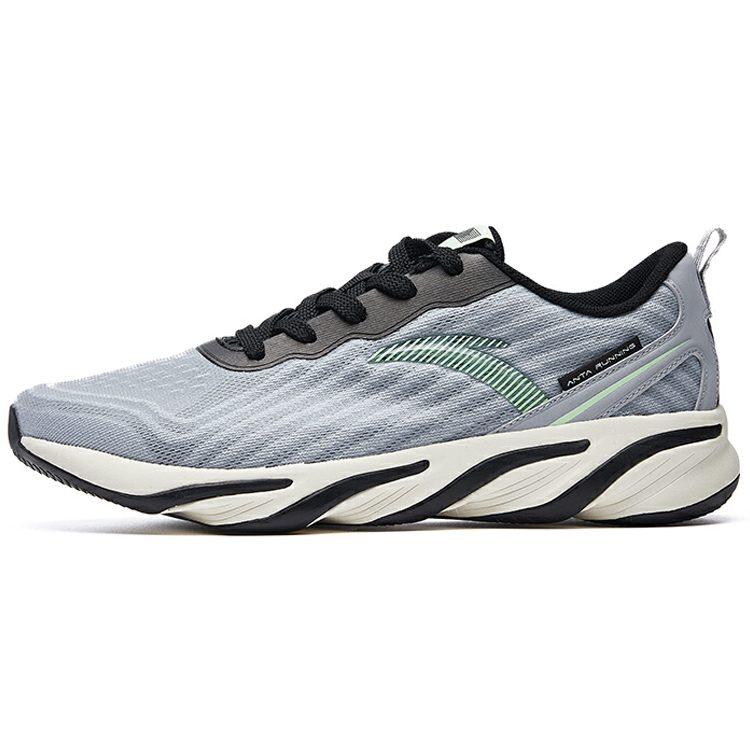 Anta Comfortable Cushioning Low top Running Shoes Men's Gray Black 112025515-4