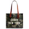 Relay 34 Printed Leather Tote Bag Unisex Tote Bags Camouflage CY811-UEI